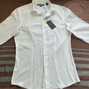 Perry Ellis White Men's Dress Shirt